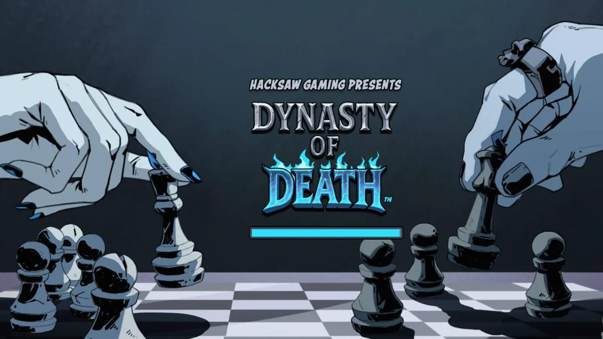 Dynasty of Death slot machine interface na may temang underworld
